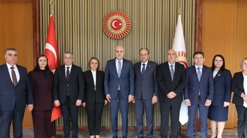 TBMM Başkanı Kurtulmuş Bulgaristan heyetini kabul etti