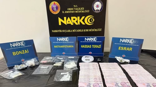 Ordu'da uyuşturucu ticaretine operasyon