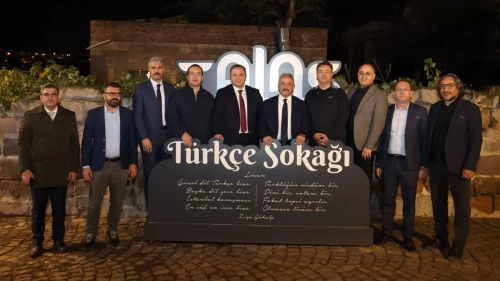 TÜRKSOY heyeti Talas’taki Türkçe Sokağı’na hayran kaldı