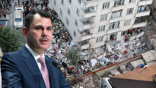 Bakan Kurum tarih verdi! Maltepe'de çöken binanın çevresinde dönüşüm başlıyor