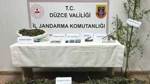 Düzce Gümüşova’da uyuşturucu operasyonu