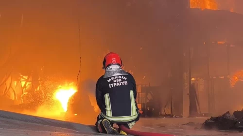 Mersin'de tütün ve makaron tesisinde yangın!