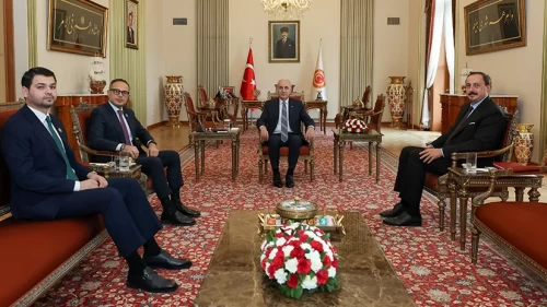 TBMM Başkanı Kurtulmuş, Ramil Hasan’ı kabul etti