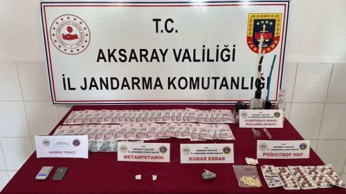 Aksaray’da uyuşturucu sevkiyatına jandarma operasyonu