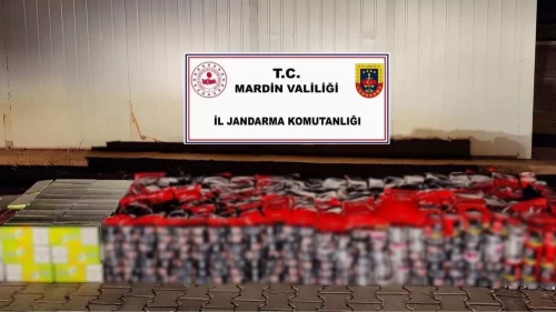 Mardin’de 5 milyon liralık kaçak ürün ele geçirildi