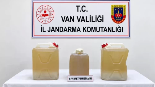 Van’da 34 kilo sıvı metamfetamin ele geçirildi
