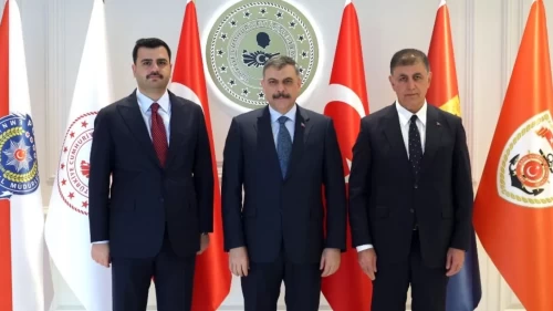 İçişleri Bakanı Mustafa Çiftçi, Cemil Tugay'ı kabul etti