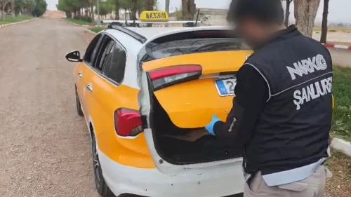 Şanlıurfa’da takside uyuşturucu ele geçirildi