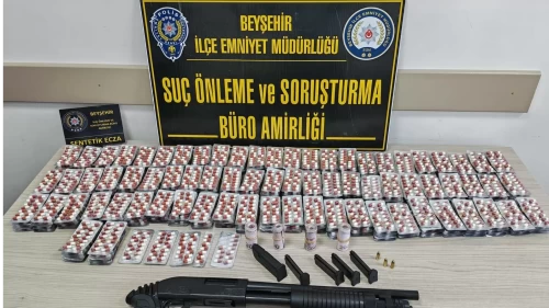 Konya Beyşehir’de uyuşturucu operasyonu