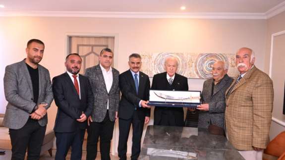 MHP Lideri Bahçeli'ye, Elazığ mitingi öncesi anlamlı ziyaret