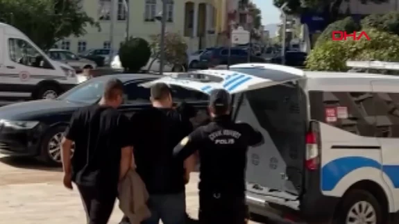 Aydın’da polis karakolu önünde arbede