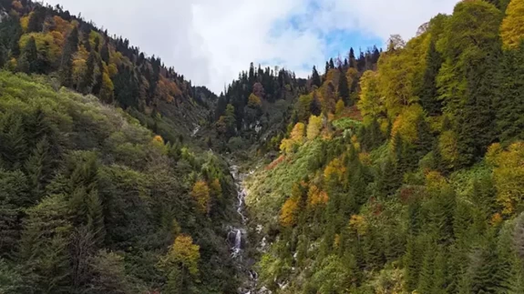 Ayder Yaylası’nda sonbahar büyüsü