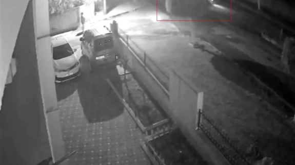 Hatay'da takla atan otomobilin kaza anı güvenlik kamerasında!