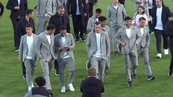 A Milli Takım, Bulgaristan maçı öncesi stadyuma adım attı