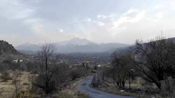 Erciyes’in eteklerinde sonbahar güzelliği