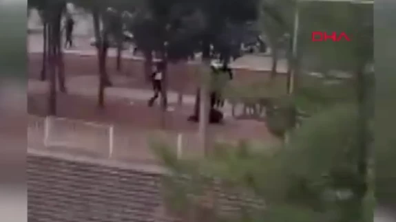 Gaziantep’te eşini öldüren zanlının yakalanma anları kameraya yansıdı