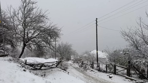 Samsun'un Kızlan Yaylası'nda kar etkili oldu