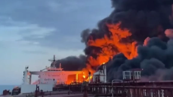 Karadeniz’de vurulan Kairos gemisinden yeni görüntüler ortaya çıktı
