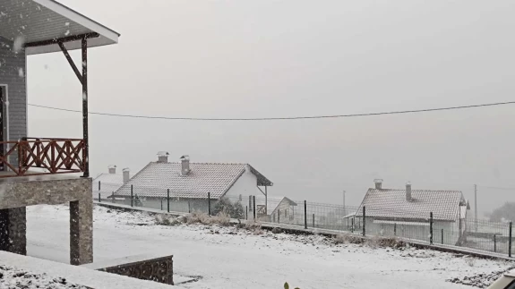 Ankara’da mevsimin ilk karı Beypazarı ilçesine yağdı