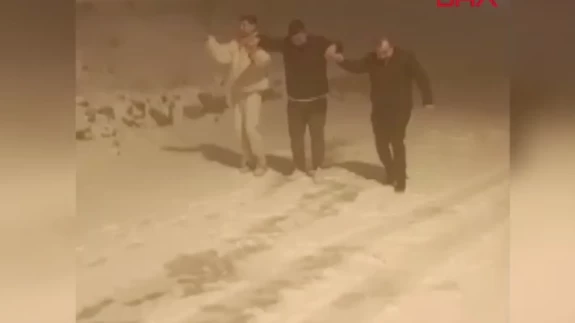 Uludağ’da kar sevincini horonla kutladılar