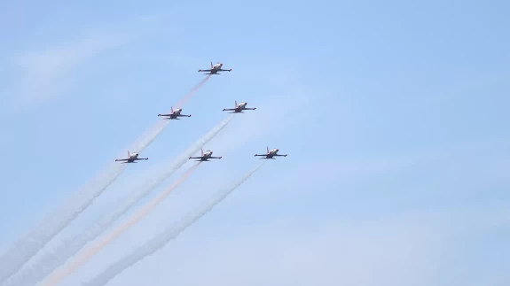 Antalya semalarında prova uçuşu