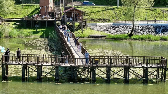 Efteni Gölü Kuş Cenneti hafta sonu doğa tutkunlarını ağırladı
