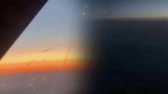 Havada dehşet! İsrail saldırısı Türk yolcu uçağından böyle görüntülendi