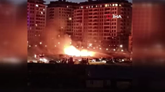 Beylikdüzü'nde otluk alanda yangın!