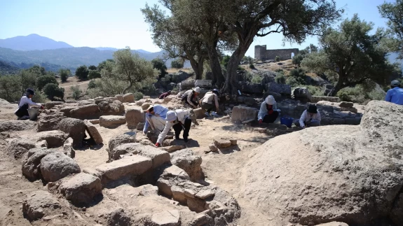 Antik kent kazılarında Bizans dönemine ait mezarlar bulundu