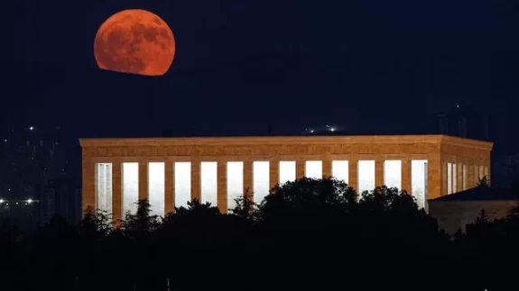 Türkiye'den Dolunay manzaraları