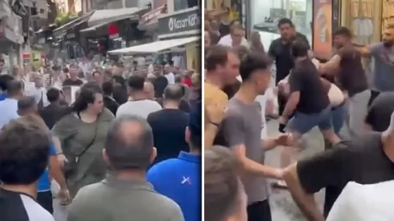 Fatih'te esnaf birbirine girdi!