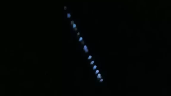 Elon Musk'ın ‘Starlink uydu zinciri' Erzincan semalarında görüldü