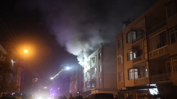 Konya’da akşam saatlerinde korkutan yangın! Daire kullanılamaz hale geldi