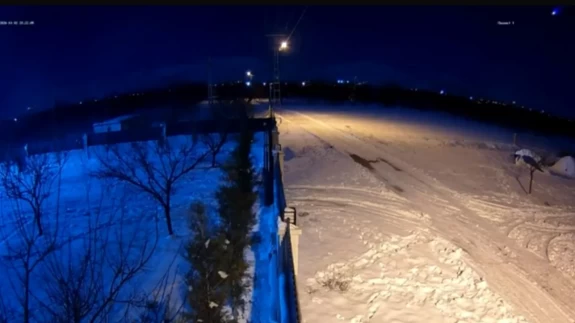 Adana'da meteorun düşme anı kameraya yansıdı