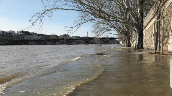 Paris'te Seine Nehri'nde alarm! Yürüyüş yolları kapatıldı