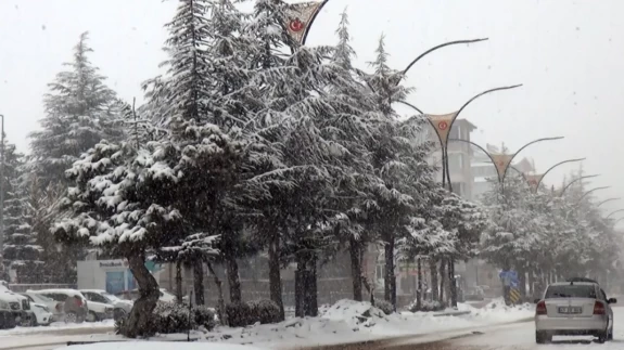 Köy yolları kar nedeniyle ulaşıma kapandı