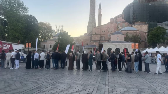 Ayasofya-i Kebir Cami-i Şerifi’nde bayram namazı yoğunluğu!