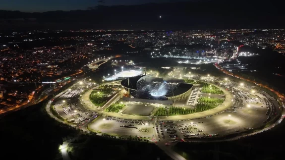 Kanye West İstanbul konseri havadan görüntülendi! Olimpiyat'ta şölen