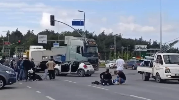 Arnavutköy'de feci kaza görüntüleri ortaya çıktı!