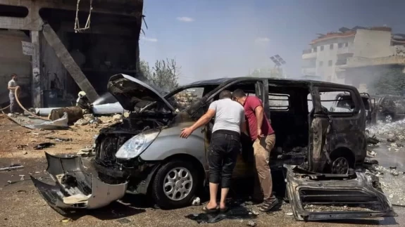 İdlib'de bomba yüklü araçla saldırı: 5 ölü, 7 yaralı