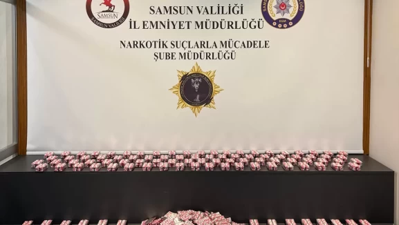 Samsun’da yasaklı madde operasyonu: 15 bin 750 hap ele geçirildi
