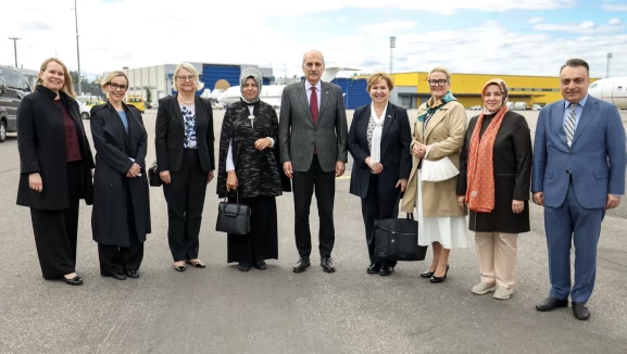 TBMM Başkanı Kurtulmuş’a Helsinki’de resmi karşılama