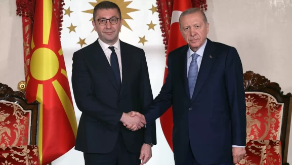Cumhurbaşkanı Erdoğan, Kuzey Makedonya Başbakanı Mickoski'yi kabul etti