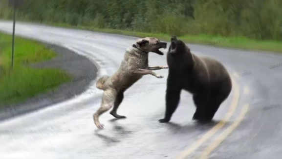 Ayı saldırısına uğrayan adamı Kangal köpekleri kurtardı