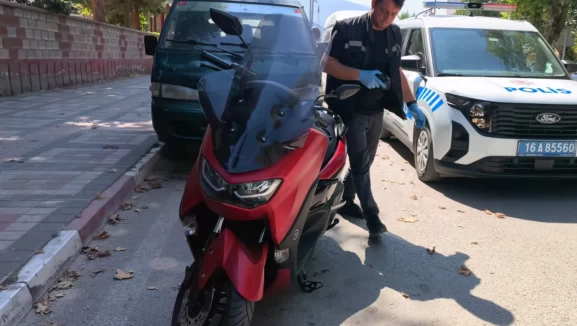 Bursa'da motosikleti aldı, cezayı yedi
