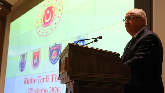 Bakan Yaşar Güler, rütbe terfi törenine katıldı