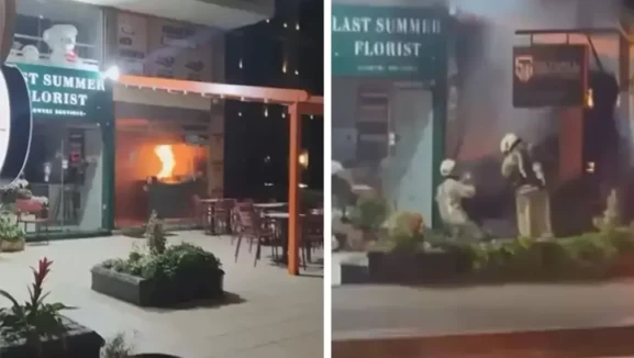 Etiler’de restoranda yangın! Alevler kısa sürede büyüdü