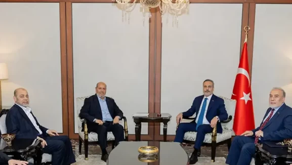 Dışişleri Bakanı Hakan Fidan Hamas heyetini kabul etti