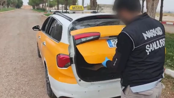 Şanlıurfa’da takside uyuşturucu ele geçirildi