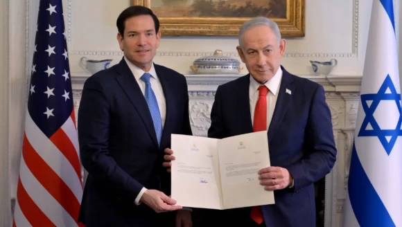 Dünyanın gözü kulağı Blair House’taydı! Netanyahu o belgeye imzayı attı